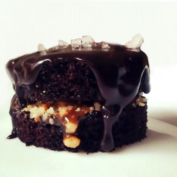 Chocolate and Salted Caramel Naked Cake Chocolate and Salted Caramel Naked Cake