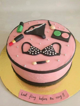 Elegant Bachelorette Cake