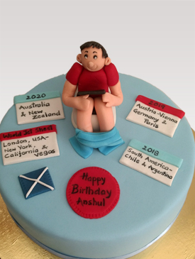 Birthday Cakes for Him 11 Busy Guy Toilet Cake