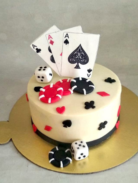 Poker Theme Cake