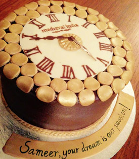 Medieval India Clock Cake