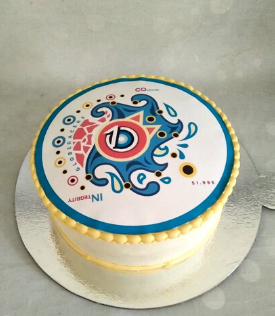 Globeracers Logo Cake