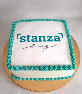Stanza Living Logo Cake
