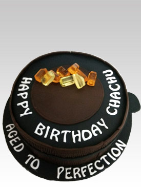 Customised Theme Cakes 17 Whiskey Theme Cake