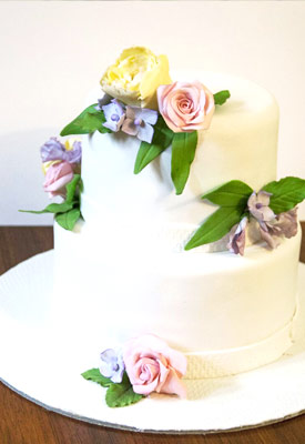 Wedding & Engagement Cakes 22 Pastel Floral Engagement Cake